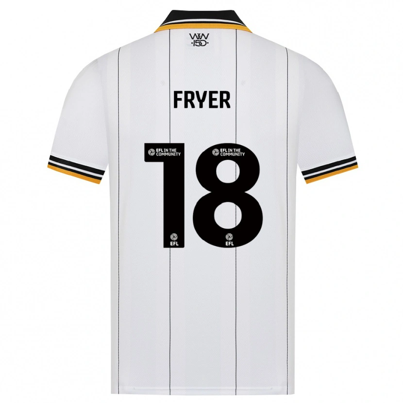 Danxen Hombre Camiseta Hannah Fryer #18 Naranja Blanco Negro 2ª Equipación 2026/27 La Camisa México