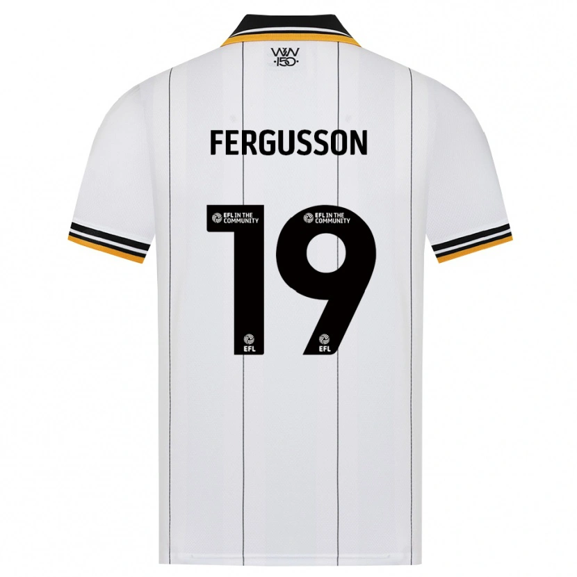 Danxen Hombre Camiseta Liv Fergusson #19 Naranja Blanco Negro 2ª Equipación 2026/27 La Camisa México