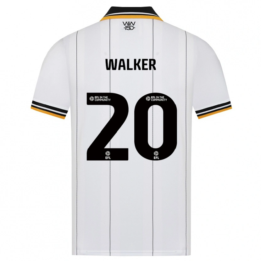 Danxen Hombre Camiseta Lowri Walker #20 Naranja Blanco Negro 2ª Equipación 2026/27 La Camisa México