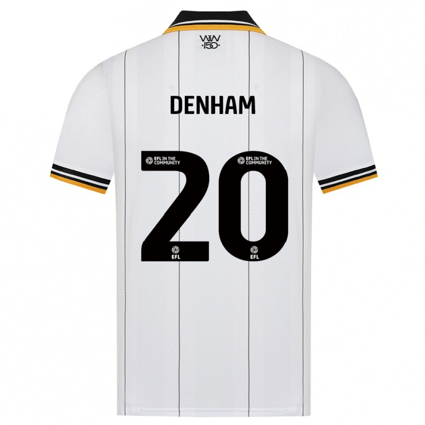 Danxen Hombre Camiseta Ania Denham #20 Naranja Blanco Negro 2ª Equipación 2026/27 La Camisa México