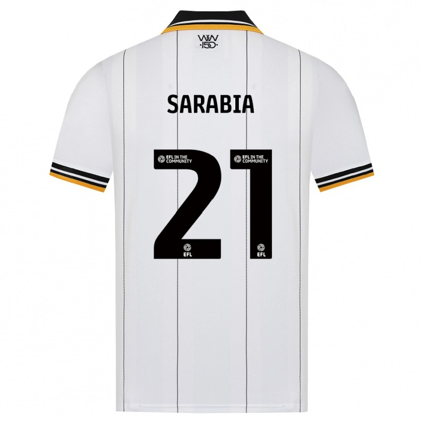 Danxen Hombre Camiseta Pablo Sarabia #21 Naranja Blanco Negro 2ª Equipación 2026/27 La Camisa México