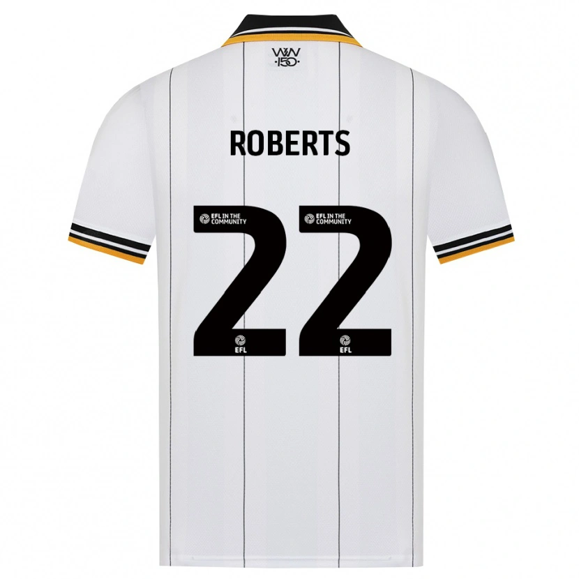 Danxen Hombre Camiseta Beth Roberts #22 Naranja Blanco Negro 2ª Equipación 2026/27 La Camisa México