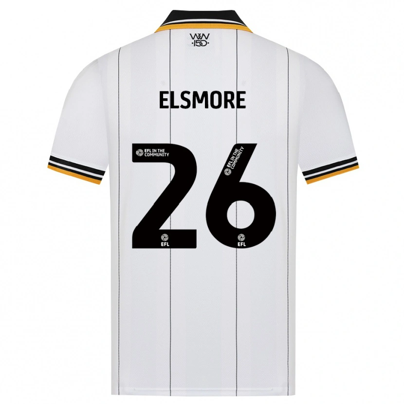 Danxen Hombre Camiseta Ria Elsmore #26 Naranja Blanco Negro 2ª Equipación 2026/27 La Camisa México