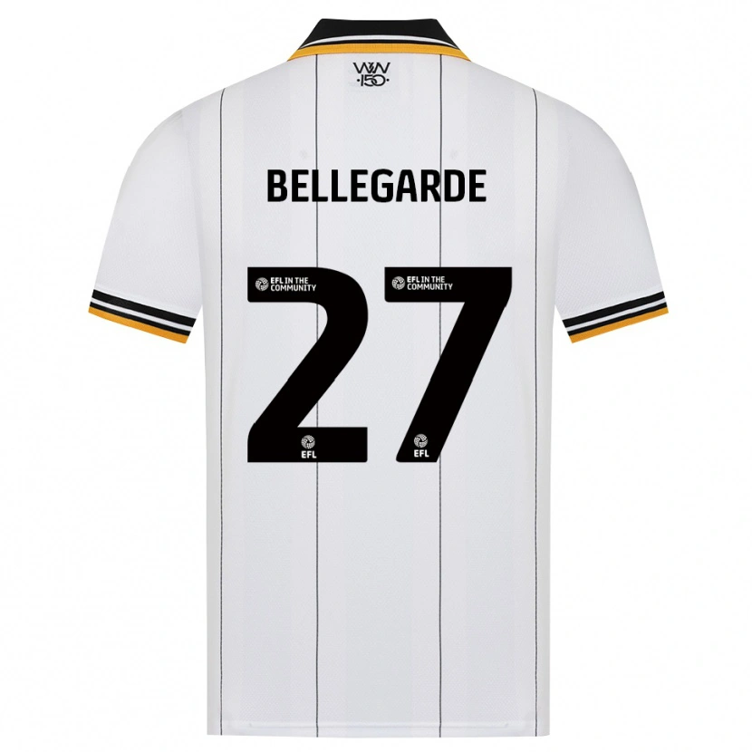Danxen Hombre Camiseta Jean-Ricner Bellegarde #27 Naranja Blanco Negro 2ª Equipación 2026/27 La Camisa México