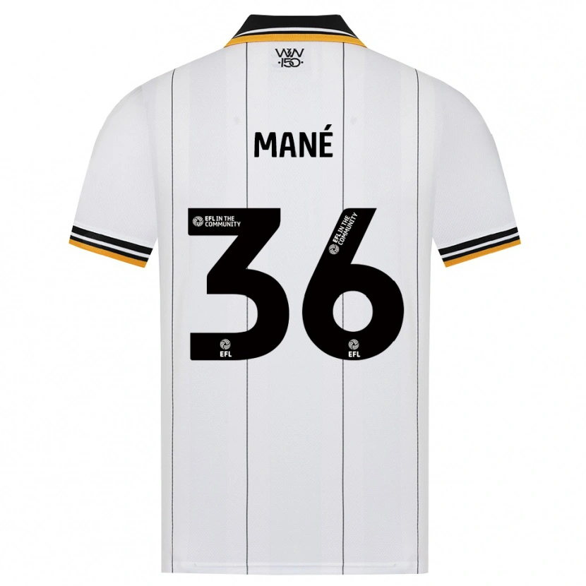 Danxen Hombre Camiseta Mateus Mané #36 Naranja Blanco Negro 2ª Equipación 2026/27 La Camisa México
