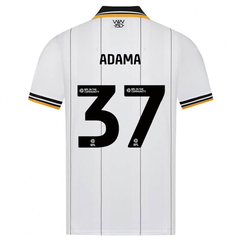 Danxen Hombre Camiseta Adama Traore #37 Naranja Blanco Negro 2ª Equipación 2026/27 La Camisa México