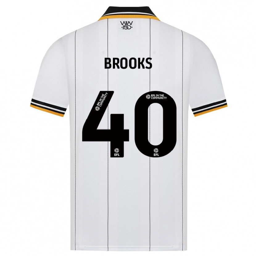 Danxen Hombre Camiseta Alfie Brooks #40 Naranja Blanco Negro 2ª Equipación 2026/27 La Camisa México