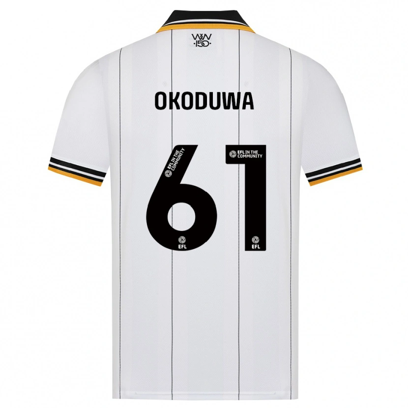Danxen Hombre Camiseta Wesley Okoduwa #61 Naranja Blanco Negro 2ª Equipación 2026/27 La Camisa México