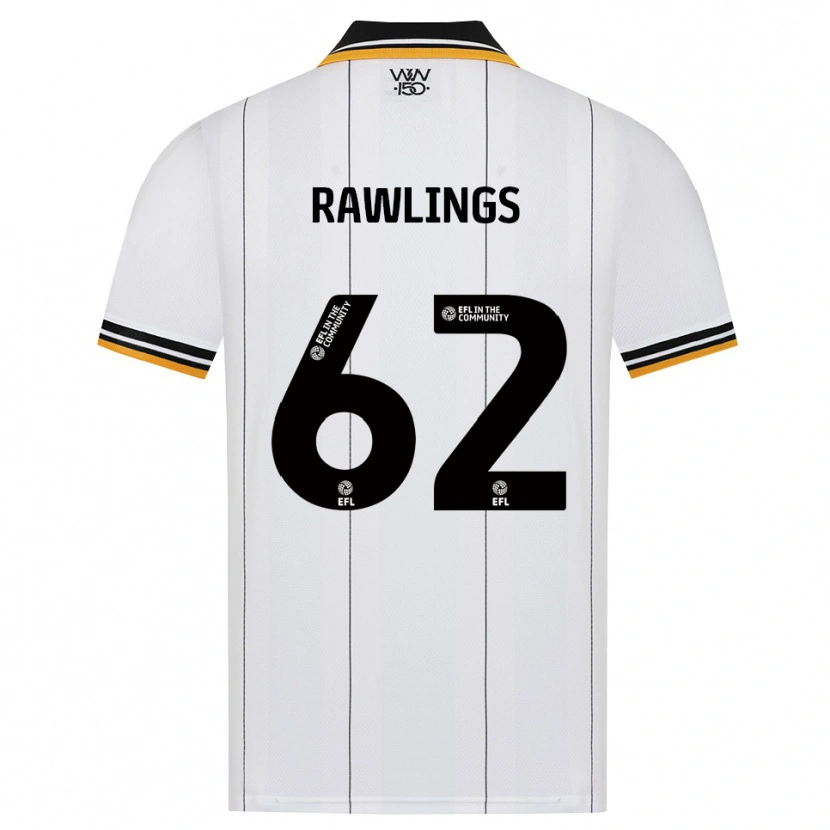 Danxen Hombre Camiseta Luke Rawlings #62 Naranja Blanco Negro 2ª Equipación 2026/27 La Camisa México