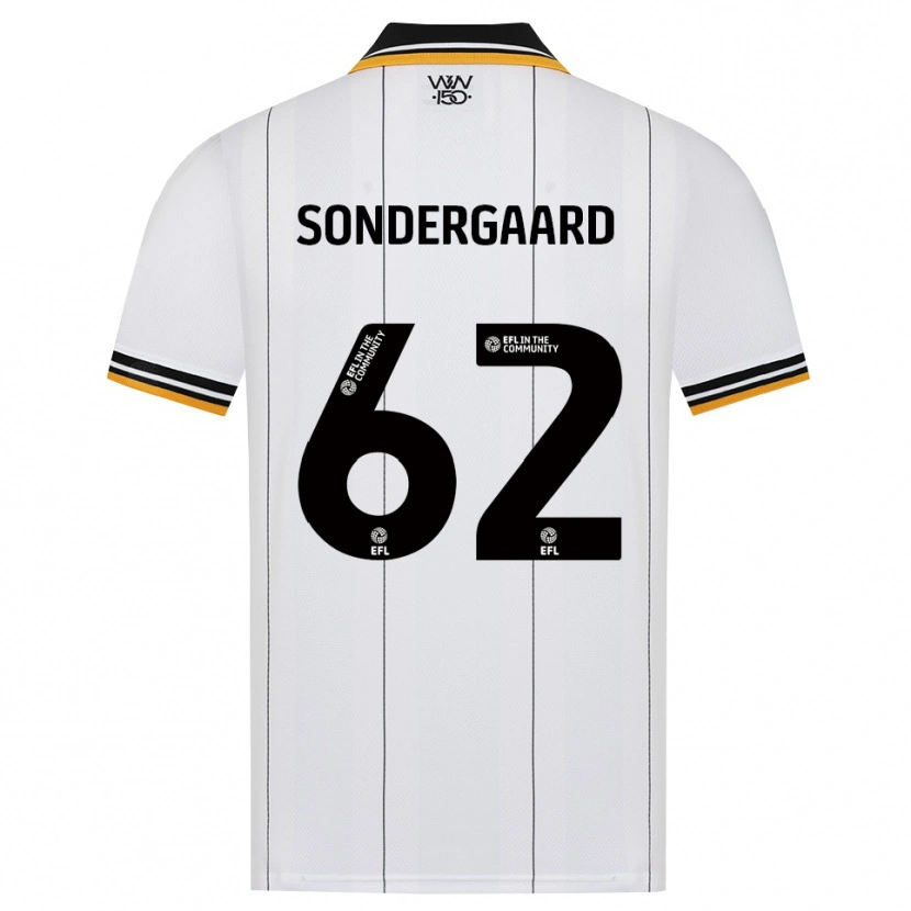 Danxen Hombre Camiseta Andreas Sondergaard #62 Naranja Blanco Negro 2ª Equipación 2026/27 La Camisa México