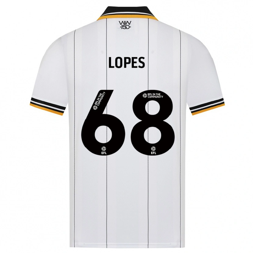 Danxen Hombre Camiseta Leo Lopes #68 Naranja Blanco Negro 2ª Equipación 2026/27 La Camisa México