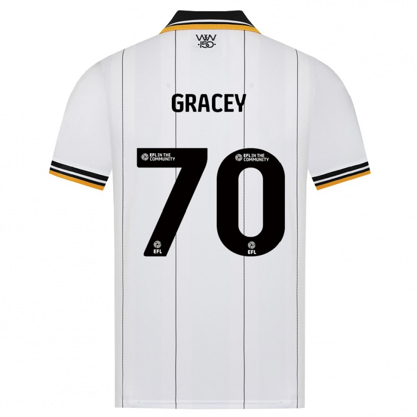 Danxen Hombre Camiseta Josh Gracey #70 Naranja Blanco Negro 2ª Equipación 2026/27 La Camisa México