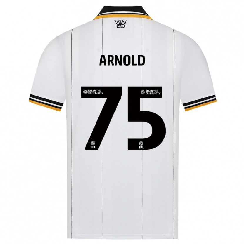 Danxen Hombre Camiseta Alfie Arnold #75 Naranja Blanco Negro 2ª Equipación 2026/27 La Camisa México