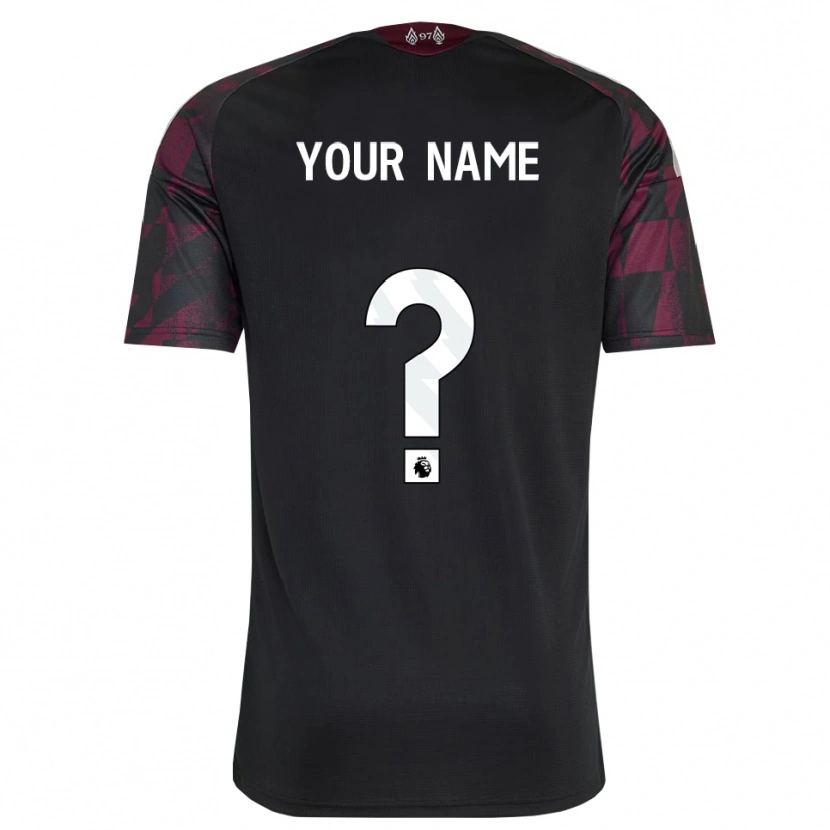 Danxen Hombre Camiseta Su Nombre #0 Negro Blanco Púrpura Equipación Tercera 2026/27 La Camisa México