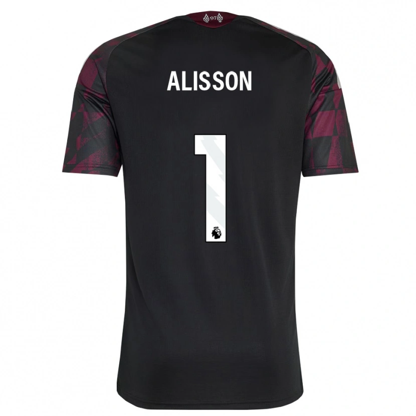 Danxen Hombre Camiseta Alisson Ramses Becker #1 Negro Blanco Púrpura Equipación Tercera 2026/27 La Camisa México