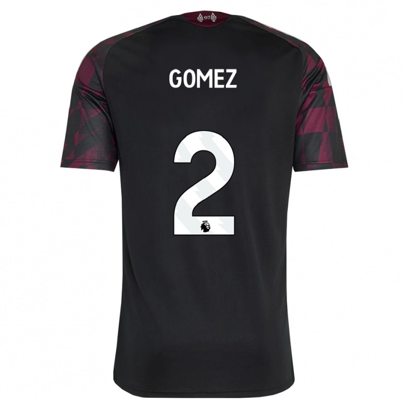 Danxen Hombre Camiseta Joe Gomez #2 Negro Blanco Púrpura Equipación Tercera 2026/27 La Camisa México