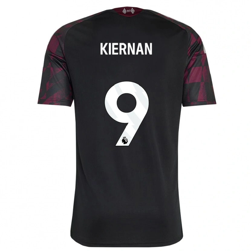 Danxen Hombre Camiseta Leanne Kiernan #9 Negro Blanco Púrpura Equipación Tercera 2026/27 La Camisa México