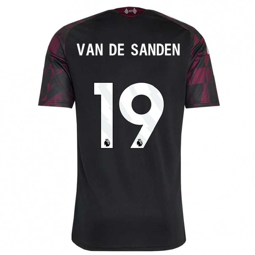 Danxen Hombre Camiseta Shanice Van De Sanden #19 Negro Blanco Púrpura Equipación Tercera 2026/27 La Camisa México