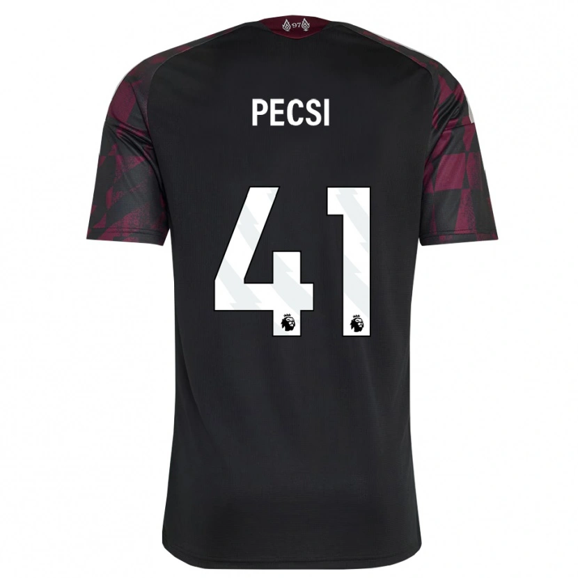 Danxen Hombre Camiseta Ármin Pécsi #41 Negro Blanco Púrpura Equipación Tercera 2026/27 La Camisa México