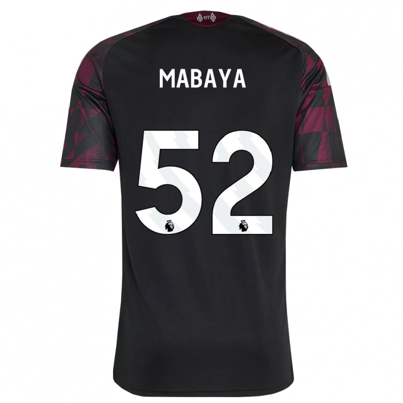 Danxen Hombre Camiseta Isaac Mabaya #52 Negro Blanco Púrpura Equipación Tercera 2026/27 La Camisa México