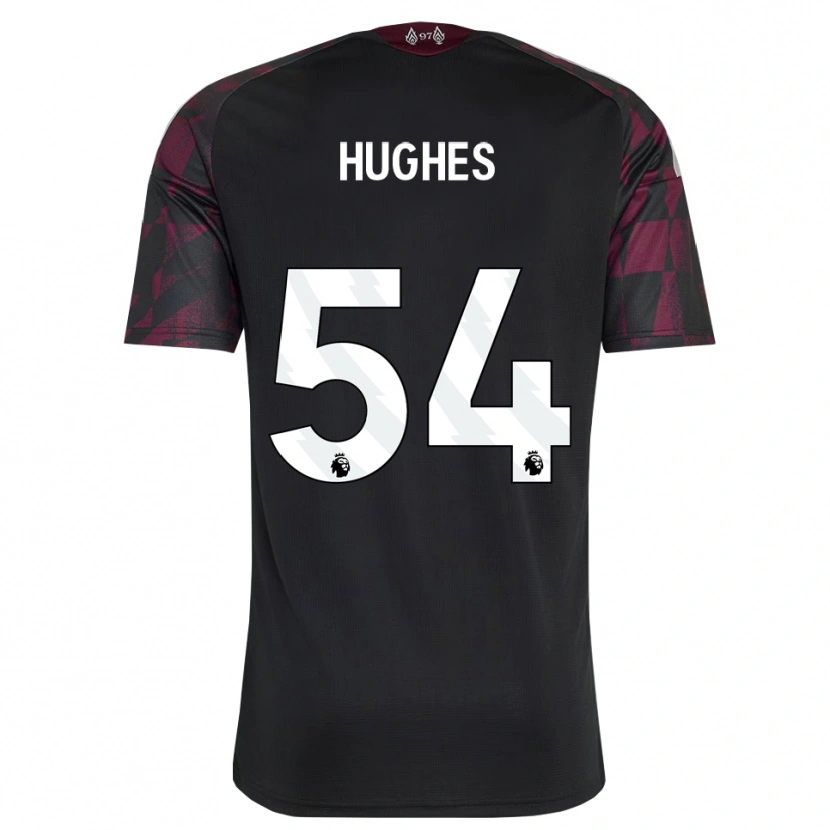 Danxen Hombre Camiseta Liam Hughes #54 Negro Blanco Púrpura Equipación Tercera 2026/27 La Camisa México