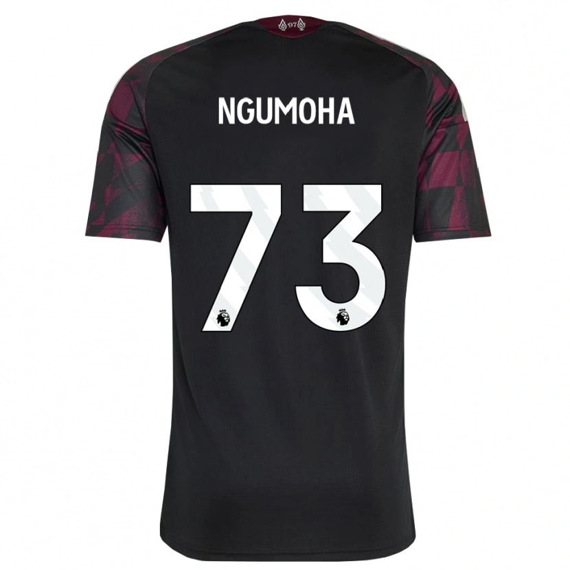 Danxen Hombre Camiseta Rio Ngumoha #73 Negro Blanco Púrpura Equipación Tercera 2026/27 La Camisa México