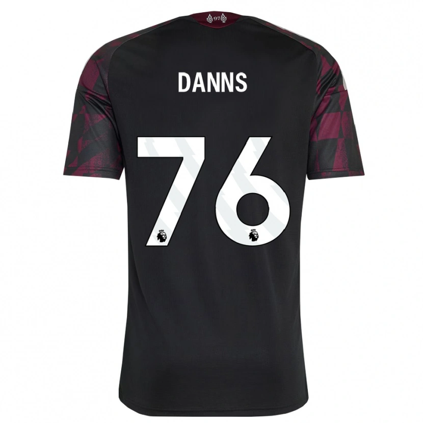 Danxen Hombre Camiseta Jayden Danns #76 Negro Blanco Púrpura Equipación Tercera 2026/27 La Camisa México