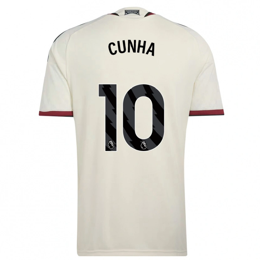 Danxen Hombre Camiseta Matheus Cunha #10 Beige Negro Rojo Equipación Tercera 2026/27 La Camisa México