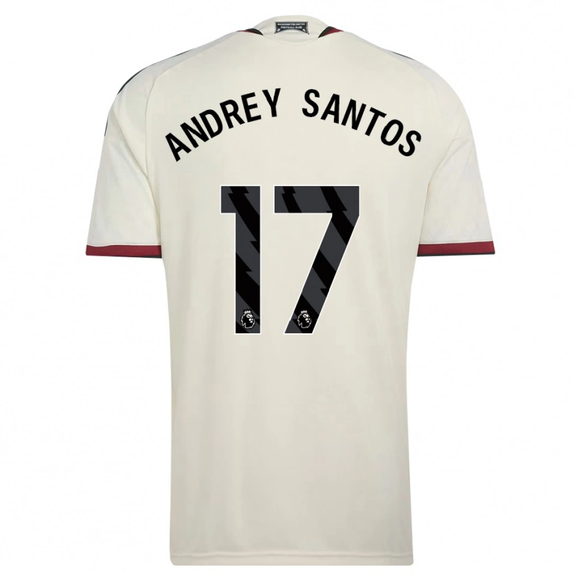 Danxen Hombre Camiseta Andrey Santos #17 Beige Negro Rojo Equipación Tercera 2026/27 La Camisa México