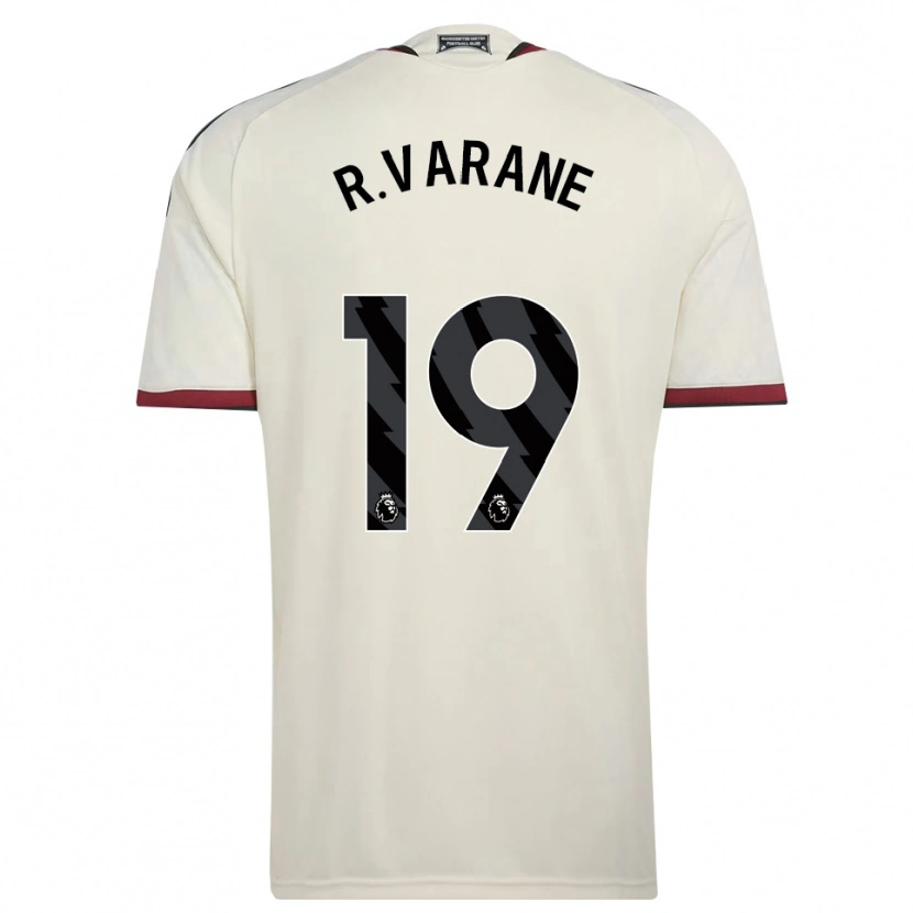 Danxen Hombre Camiseta Raphael Varane #19 Beige Negro Rojo Equipación Tercera 2026/27 La Camisa México