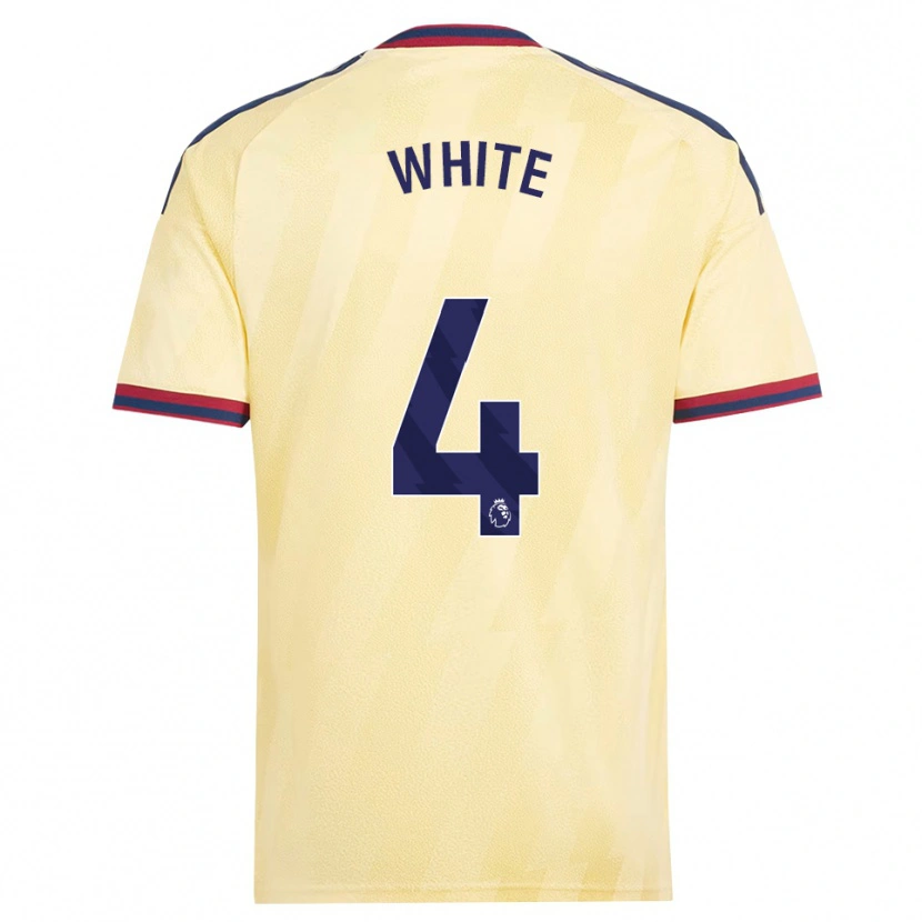 Danxen Hombre Camiseta Ben White #4 Amarilloclaro Azulmedianoche Equipación Tercera 2026/27 La Camisa México