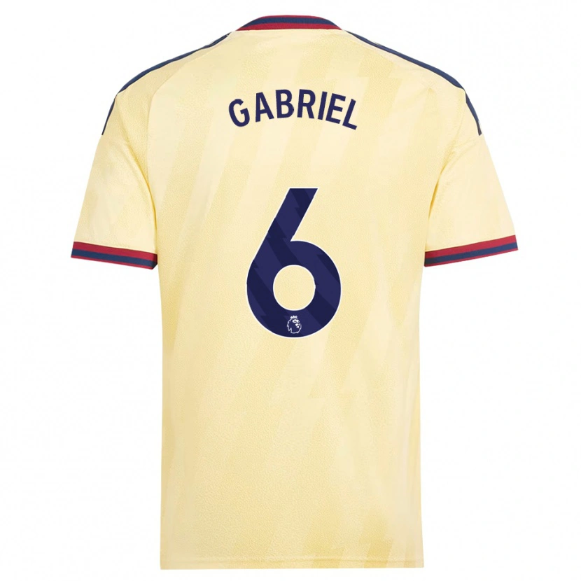 Danxen Hombre Camiseta Gabriel Magalhães #6 Amarilloclaro Azulmedianoche Equipación Tercera 2026/27 La Camisa México