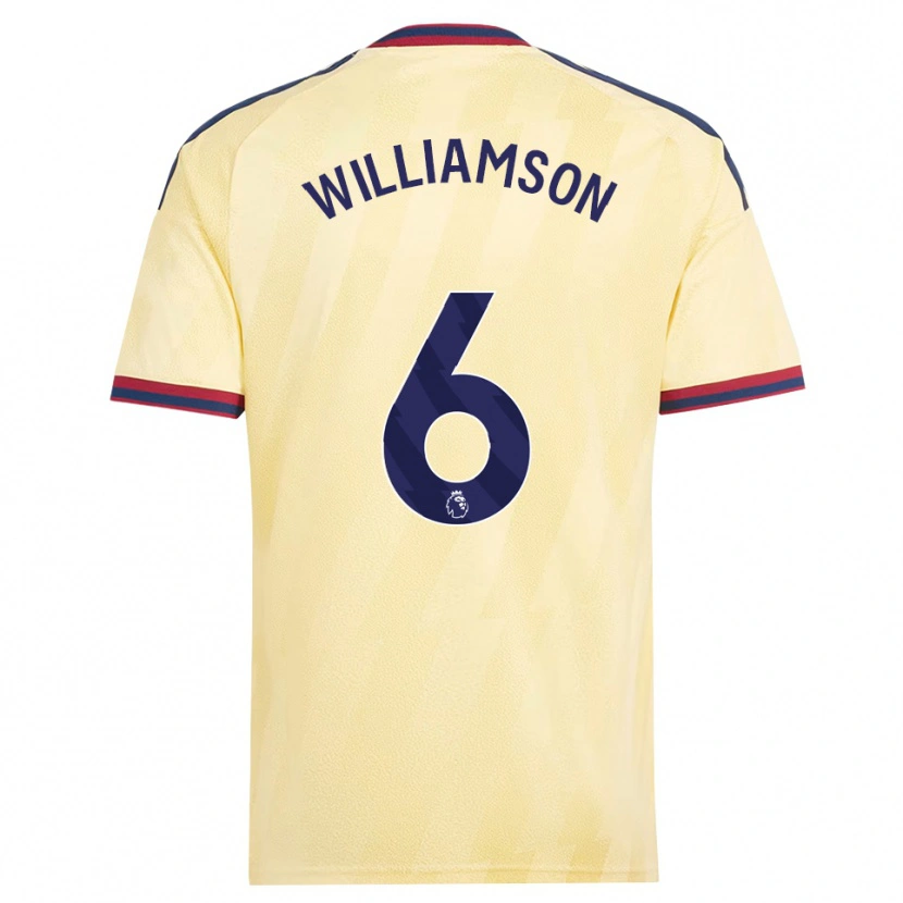 Danxen Hombre Camiseta Leah Williamson #6 Amarilloclaro Azulmedianoche Equipación Tercera 2026/27 La Camisa México