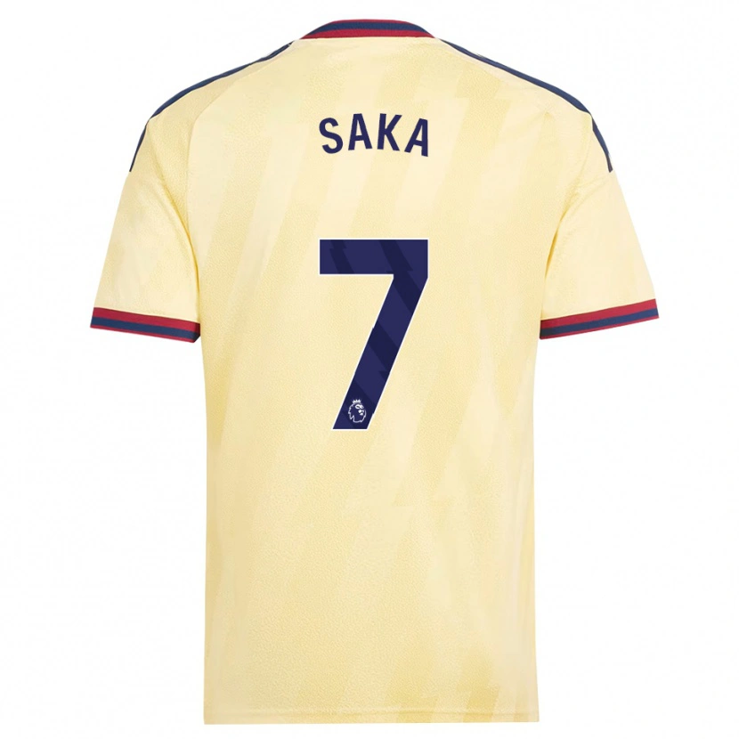 Danxen Hombre Camiseta Bukayo Saka #7 Amarilloclaro Azulmedianoche Equipación Tercera 2026/27 La Camisa México