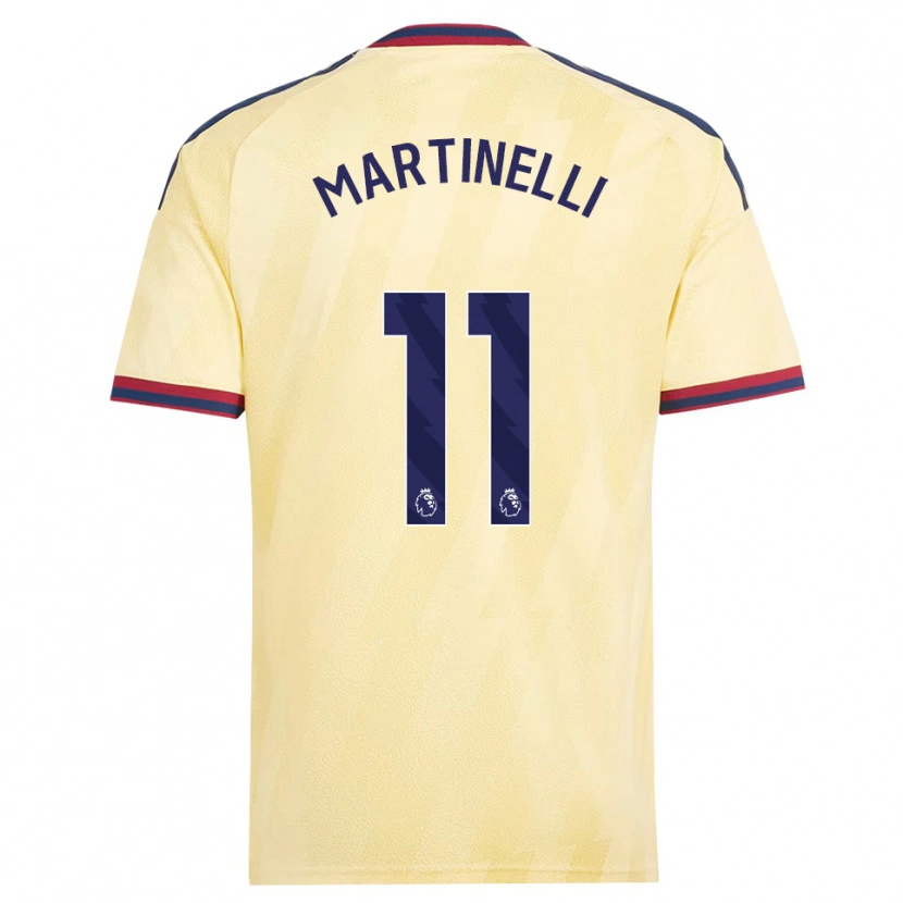 Danxen Hombre Camiseta Gabriel Martinelli #11 Amarilloclaro Azulmedianoche Equipación Tercera 2026/27 La Camisa México