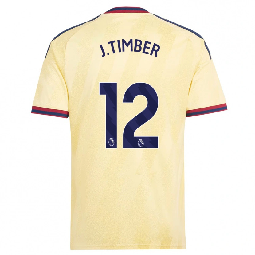 Danxen Hombre Camiseta Jurriën Timber #12 Amarilloclaro Azulmedianoche Equipación Tercera 2026/27 La Camisa México