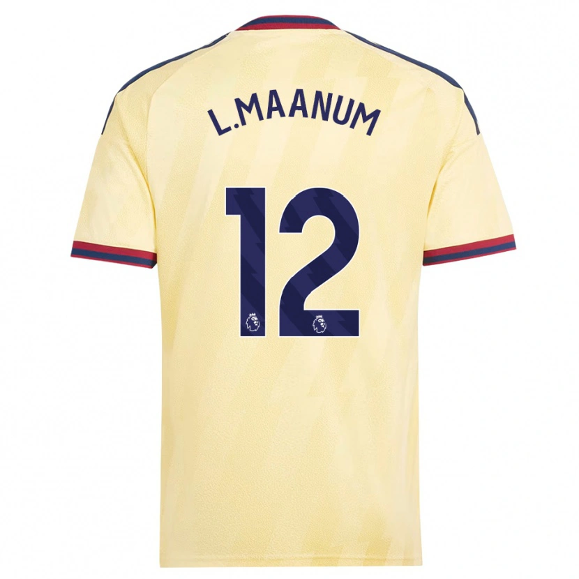Danxen Hombre Camiseta Frida Maanum #12 Amarilloclaro Azulmedianoche Equipación Tercera 2026/27 La Camisa México