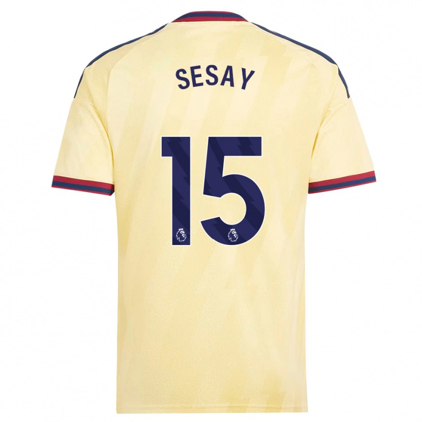 Danxen Hombre Camiseta Joshua Sesay #15 Amarilloclaro Azulmedianoche Equipación Tercera 2026/27 La Camisa México