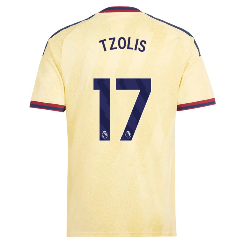 Danxen Hombre Camiseta Christos Tzolis #17 Amarilloclaro Azulmedianoche Equipación Tercera 2026/27 La Camisa México