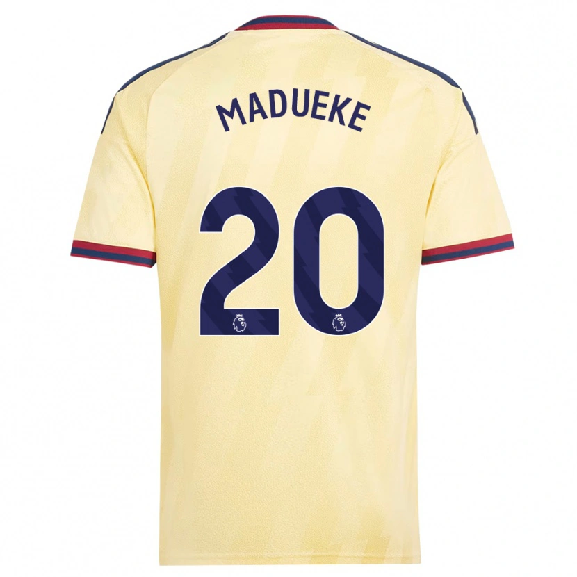 Danxen Hombre Camiseta Noni Madueke #20 Amarilloclaro Azulmedianoche Equipación Tercera 2026/27 La Camisa México