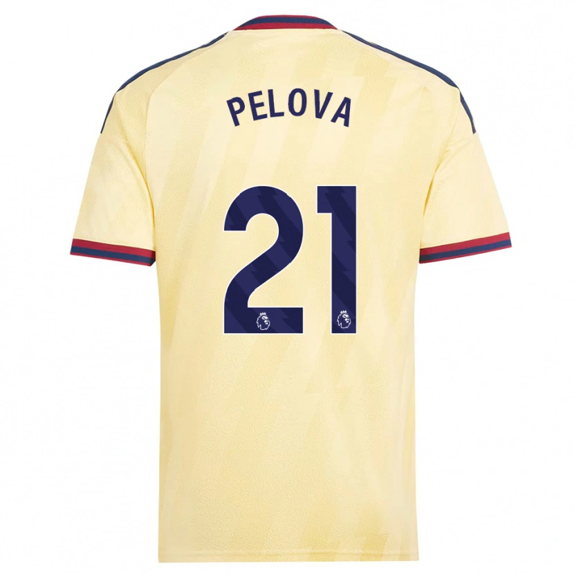 Danxen Hombre Camiseta Victoria Pelova #21 Amarilloclaro Azulmedianoche Equipación Tercera 2026/27 La Camisa México