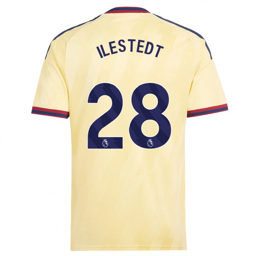Danxen Hombre Camiseta Amanda Ilestedt #28 Amarilloclaro Azulmedianoche Equipación Tercera 2026/27 La Camisa México