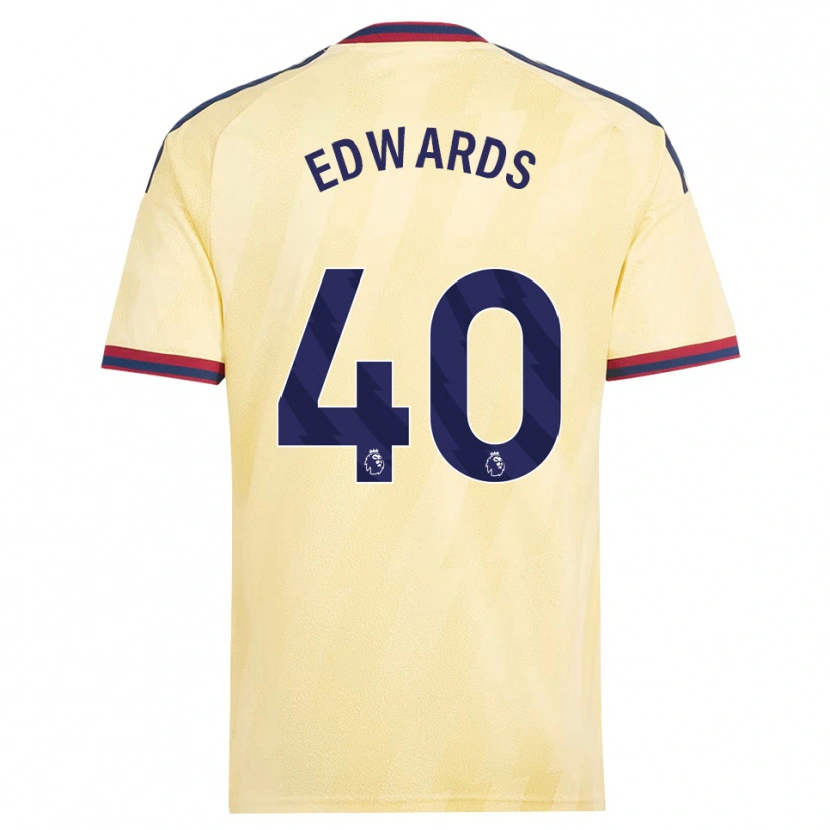 Danxen Hombre Camiseta Khayon Edwards #40 Amarilloclaro Azulmedianoche Equipación Tercera 2026/27 La Camisa México