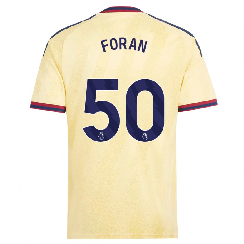 Danxen Hombre Camiseta Taylor Foran #50 Amarilloclaro Azulmedianoche Equipación Tercera 2026/27 La Camisa México