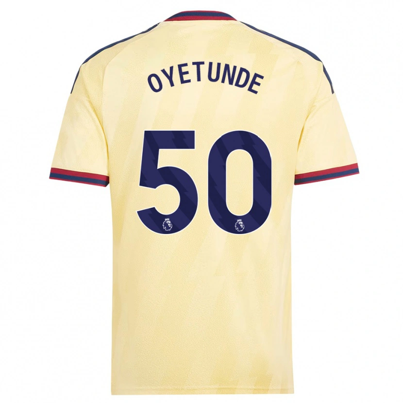 Danxen Hombre Camiseta Daniel Oyetunde #50 Amarilloclaro Azulmedianoche Equipación Tercera 2026/27 La Camisa México