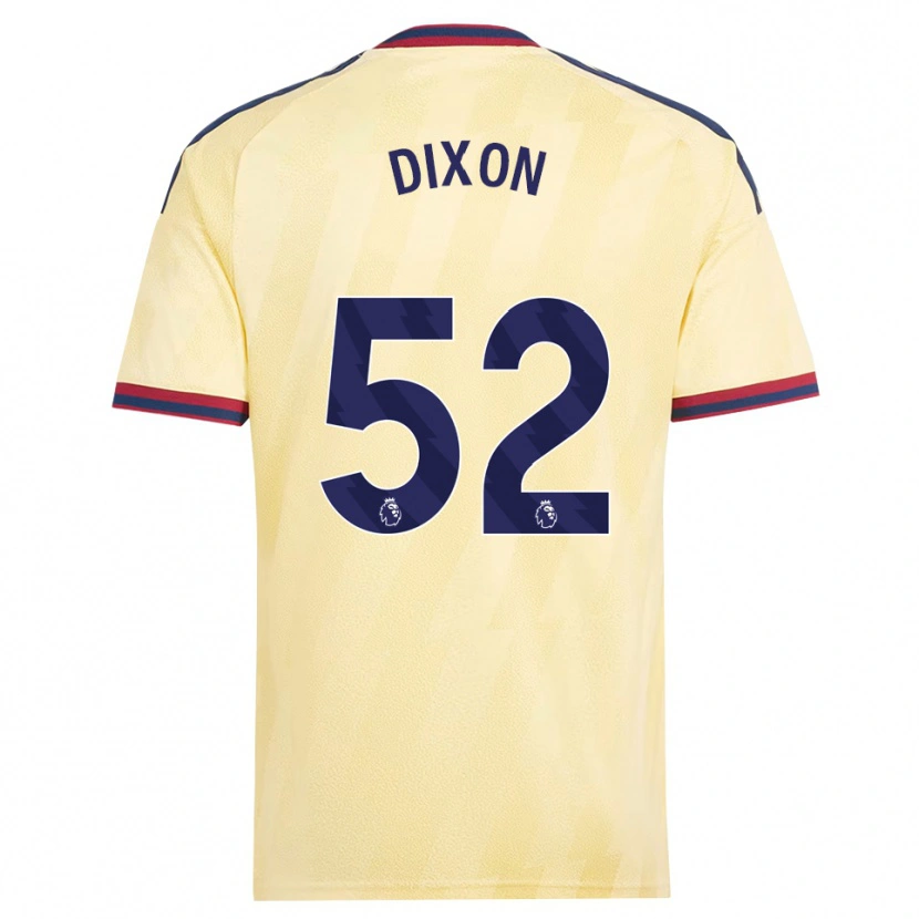 Danxen Hombre Camiseta Jaden Dixon #52 Amarilloclaro Azulmedianoche Equipación Tercera 2026/27 La Camisa México