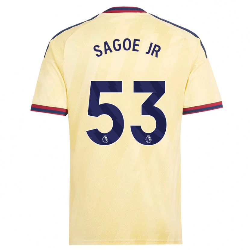 Danxen Hombre Camiseta Charles Sagoe Jr #53 Amarilloclaro Azulmedianoche Equipación Tercera 2026/27 La Camisa México