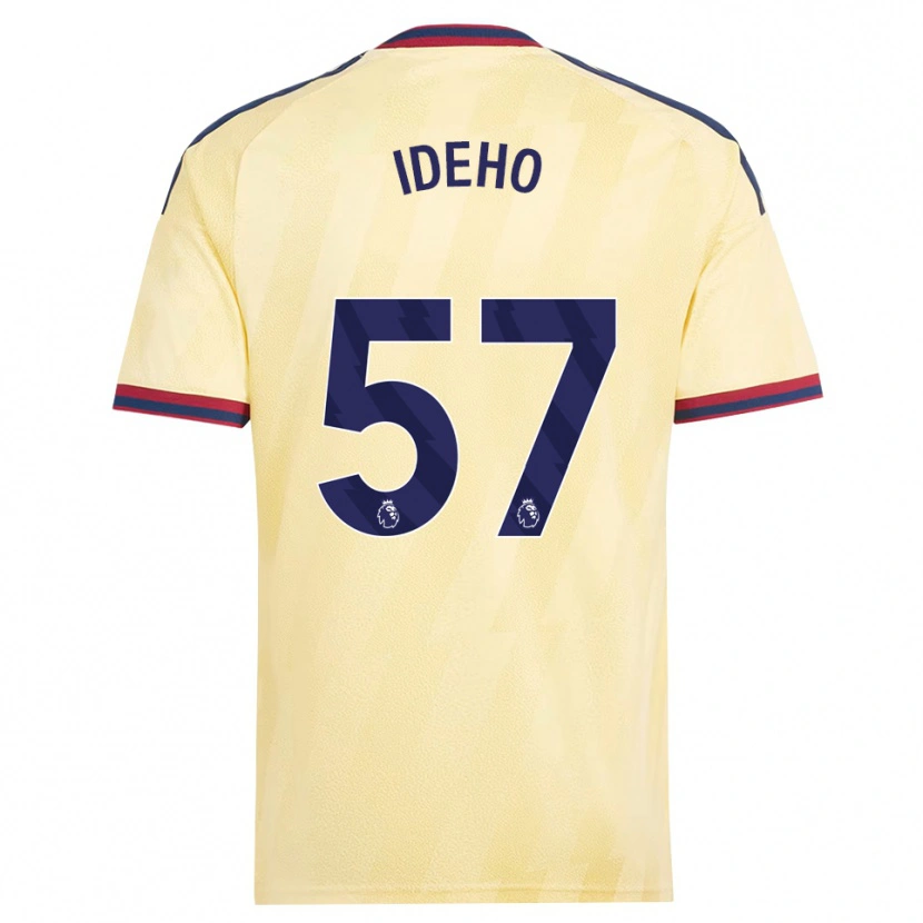Danxen Hombre Camiseta Joel Ideho #57 Amarilloclaro Azulmedianoche Equipación Tercera 2026/27 La Camisa México