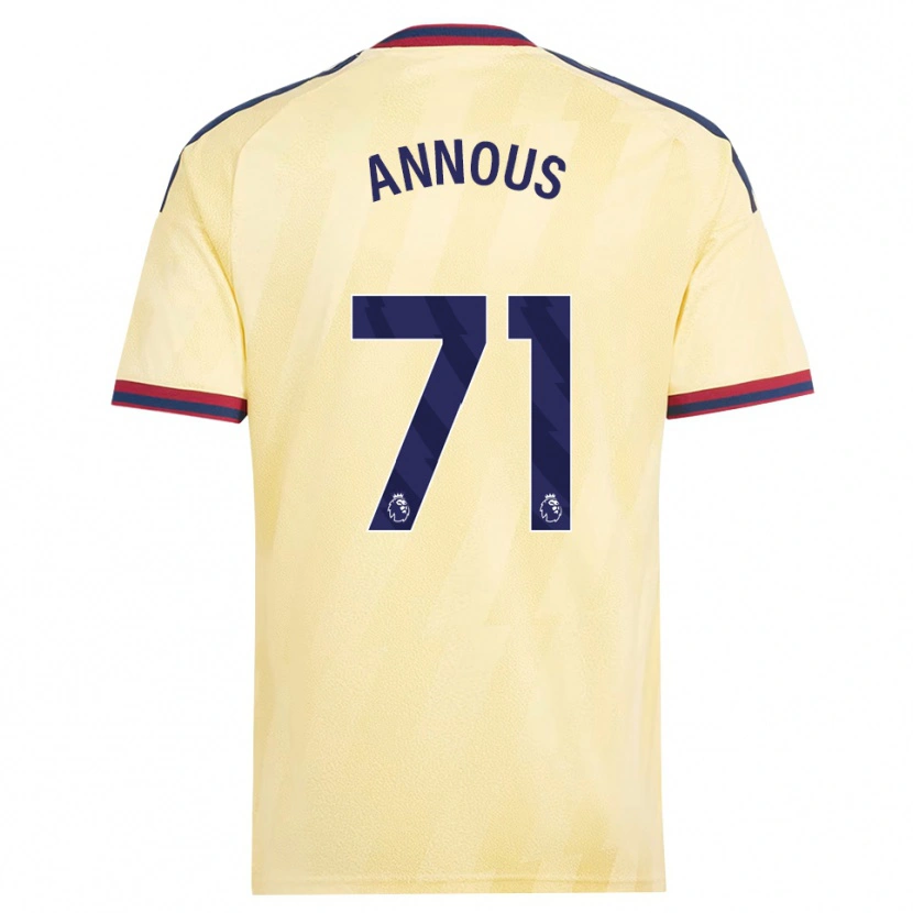 Danxen Hombre Camiseta Andre Harriman-Annous #71 Amarilloclaro Azulmedianoche Equipación Tercera 2026/27 La Camisa México