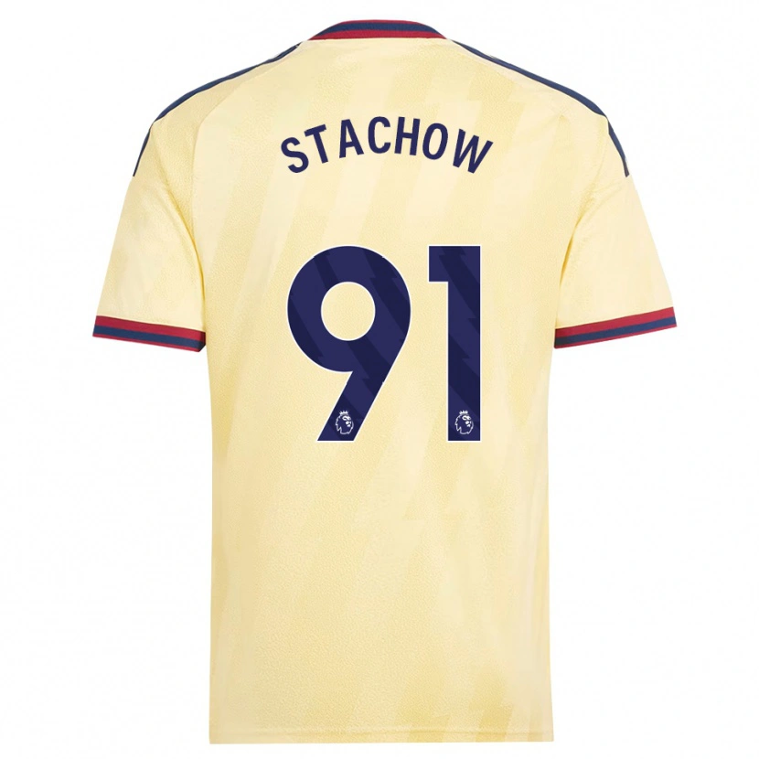 Danxen Hombre Camiseta Patrick Stachow #91 Amarilloclaro Azulmedianoche Equipación Tercera 2026/27 La Camisa México
